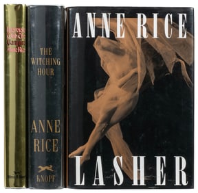 RICE, Anne (1941-2021). Trio of Titles, Two of Which Are Si...