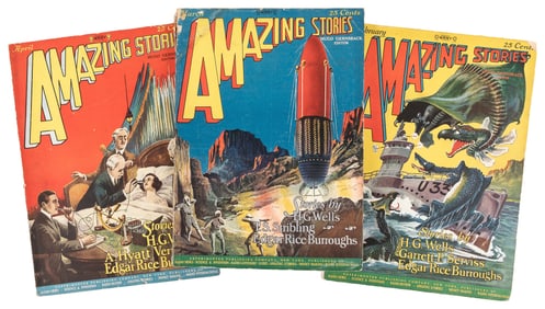 [PULPS]. [BURROUGHS, Edgar Rice (1875-1950), contributor]. ...