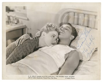 PRICE, Vincent (1911-1993). Group of Four Signed Items. [V....