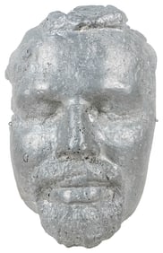 Death Mask. N.d. Aluminum death mask of an anonymous/unknow...