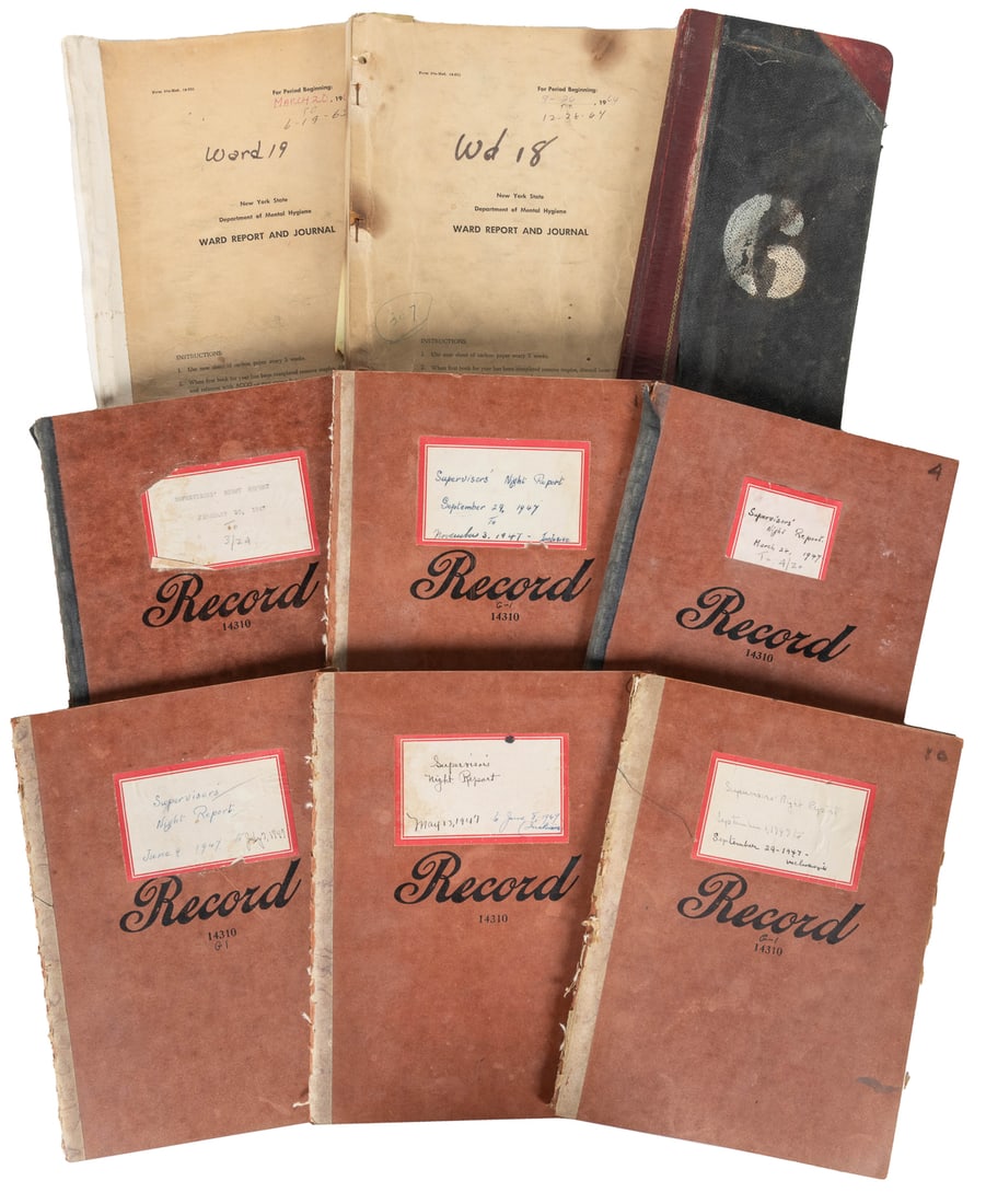 Group of 6 Manuscript Hospital Supervisor’s Night Report No... (1 of 3)