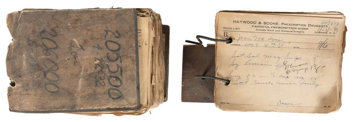 [PHARMACEUTICALS]. Over 200 Vintage Hand-Written Prescripti...