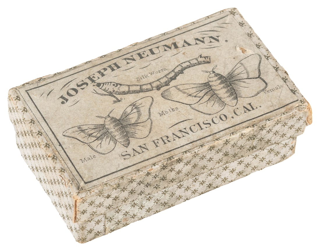 Philadelphia 1876 International Expo Silk Culture Souvenir....: Philadelphia 1876 International Expo Silk Culture Souvenir. San Francisco: Joseph Neumann, 1876. Souvenir, sold or given away at the Philadelphia International Exposition by Joseph Neumann of San Fran