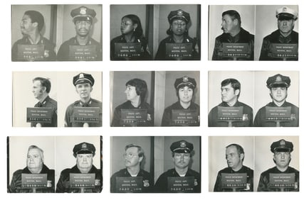 [BOSTON POLICE DEPARTMENT]. Archive of BPD policemen photog...