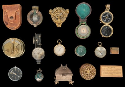 Group of 16 antique instruments and curios. 19th/20th centu...