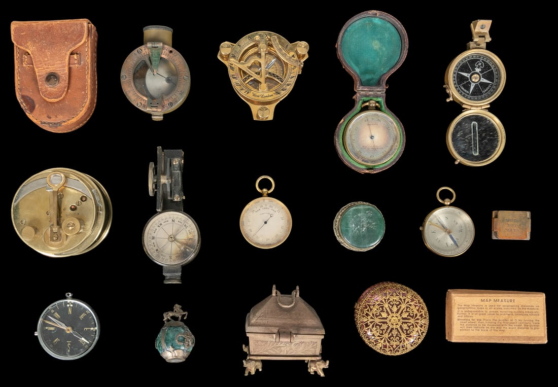 Group of 16 antique instruments and curios. 19th/20th centu... (1 of 1)