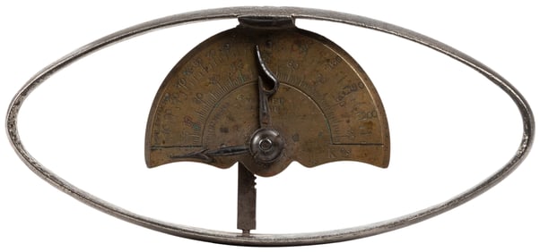Oval dynamometer with scale. Paris: Mathieu, mid-19th centu...