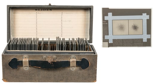 Group of Nearly 30 NASA Glass Slides of the Sun and Moon, P...