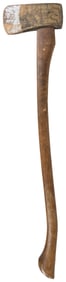 Abe’s Axes advertising ax. Circa early 20th century. Wooden...