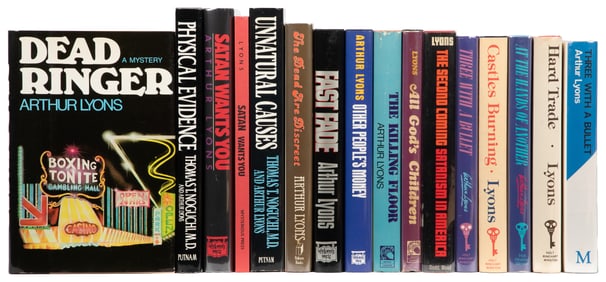 LYONS, Arthur (1946 – 2008). Group of over 30 titles. V.p.,...