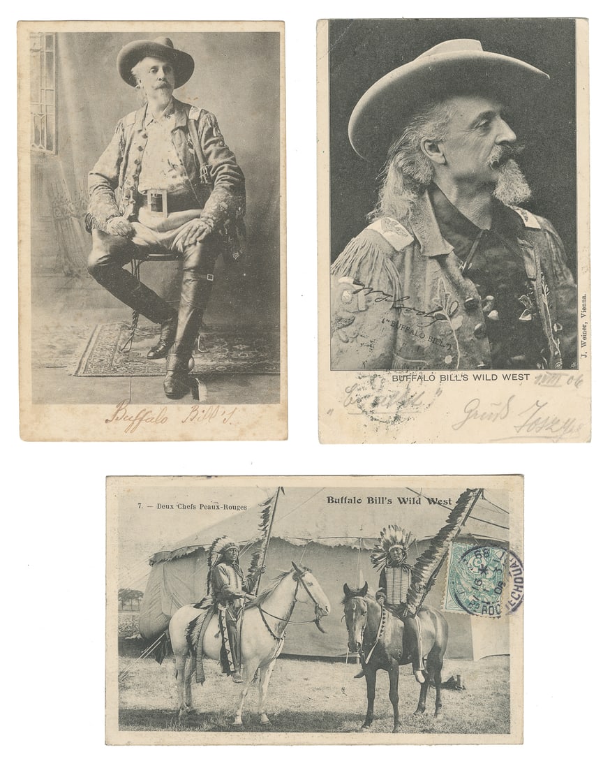 CODY, William F. (Buffalo Bill). Three French postcards. Fr... (1 of 1)
