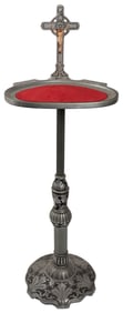 [FUNERALIA]. Holland Brass Works Ornate Funerary Stand. Chi...