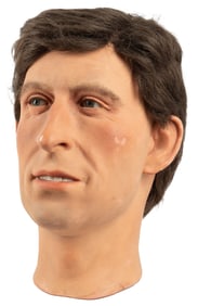 Prince Charles Life-Size Bust. 20th century. A wax/syntheti...