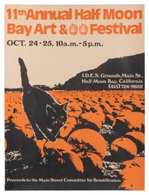 11th Annual Half Moon Bay Art & Pumpkin Festival. 1982. Pos...
