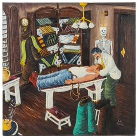 NEES, Gerald (American, 1938 - 2000). Adjustment. (Painted by m...
