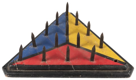 Knights of Pythias Initiation Spiked Board. Circa 1900. Pai...