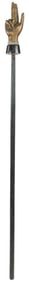 Masonic 14th Degree Carved Hand Staff. Circa 1880s. Painted...