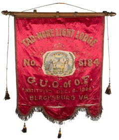 Grand United Order of Odd Fellows Parade Banner. Tad-More L...