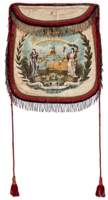 Grand United Order of Odd Fellows Apron. (G.U.O.O.F.). Circ...