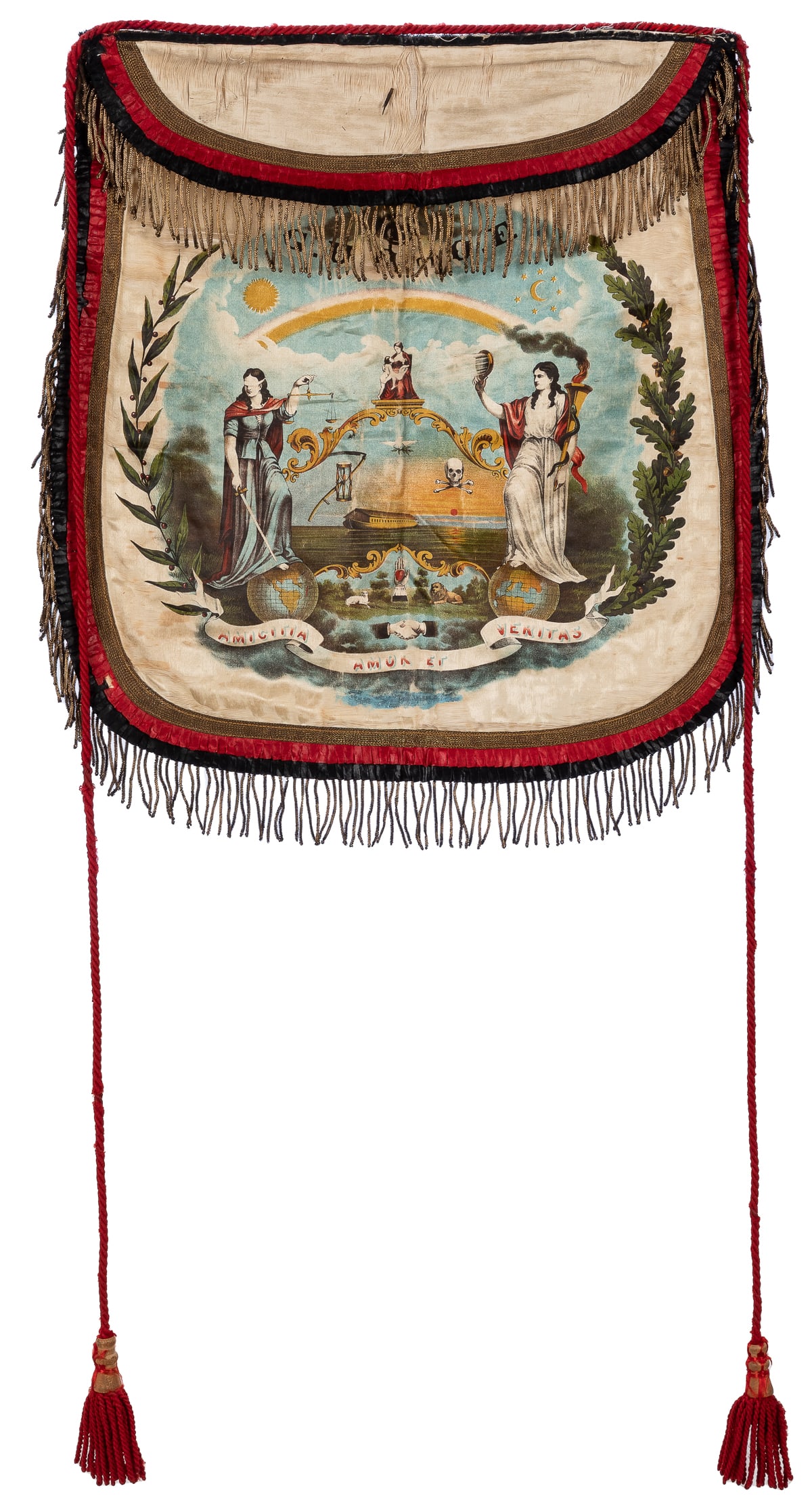 Grand United Order of Odd Fellows Apron. (G.U.O.O.F.). Circ... (1 of 1)