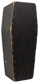 Odd Fellows Carved Small Wooden Casket. (I.O.O.F.). Circa 1...