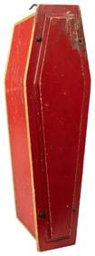 Odd Fellows Carved Small Wooden Casket. (I.O.O.F.). Circa 1...