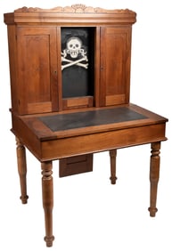 Knights of Pythias Exploding Desk with Sliding Skull and Cr...
