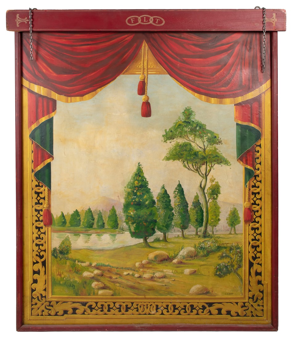 Degree Painting. Scenic Tableau Backdrop. Independent Order... (1 of 2)