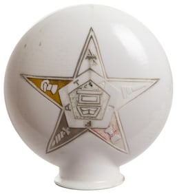 Order of the Eastern Star Double-Sided Globe. Circa 1940s. ...