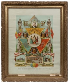 Knights of Pythias. 1900. Chromolithograph on paper. Paper ...
