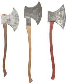 Three Fraternal Axes. Circa 1890s. Wood and tin. Generally ...