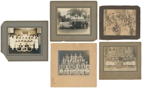 Collection of Five Rebekah Lodge Photographs. Circa late 19...
