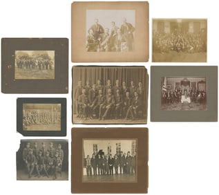 Collection of Eight Fraternal Lodge Photographs. Circa late...