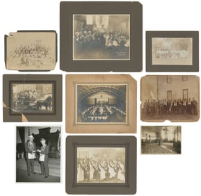 Collection of Nine Fraternal Lodge Photographs. Circa 1890-...
