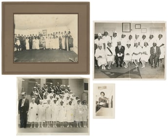 Four African American Fraternal Photographs. Circa 1880-194...