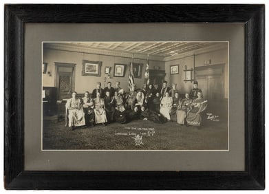 Knights of Pythias Framed Group Photograph. Chicago: Novak ...