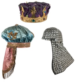 Three Odd Fellows Costume Hats. (I.O.O.F.) Circa 1890s. Mix...