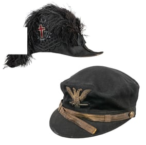 Two Masonic Hats. Circa 1900s. Including Masonic Chapeau wi...