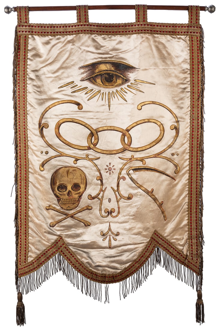 Odd Fellows Initiatory Degree Banner. (I.O.O.F.). Circa 190... (1 of 1)