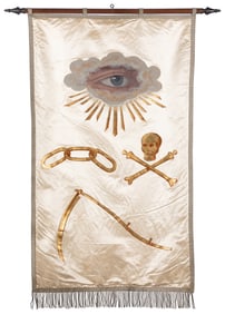 Odd Fellows Initiatory Degree Banner. (I.O.O.F.). Circa 190...