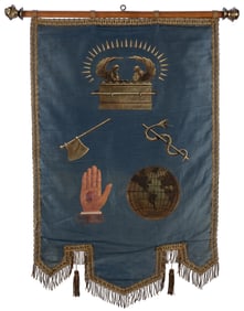 Odd Fellows Second Degree Banner. (I.O.O.F.). Circa 1890s. ...