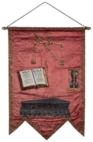 Odd Fellows Third Degree Banner. (I.O.O.F.). Circa 1900s. H...