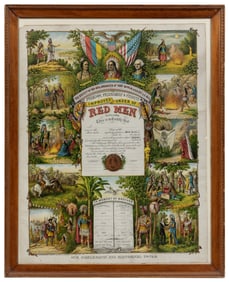 Improved Order of Red Men Diploma / Our Emblematic and Hist...