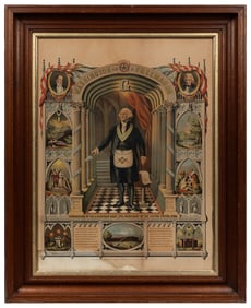 [MASONIC]. Washington as a Freemason. Cincinnati, OH: Strob...