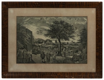Odd Fellows Degrees. (I.O.O.F.). 1870. Lithograph on paper....