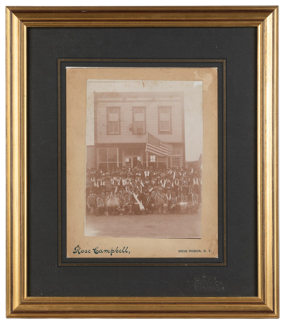 Odd Fellows Oklahoma Territory Lodge Framed Group Photograp... (1 of 1)