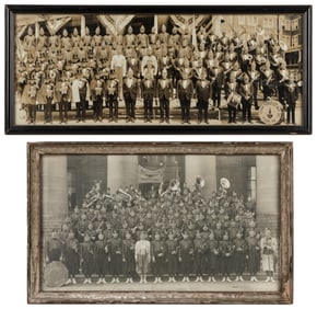 Pair of Yard Long Fraternal Photographs. 1920s. Including T...