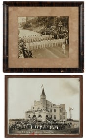 Two Framed Fraternal Photographs. Including “K. of P. W. & ...