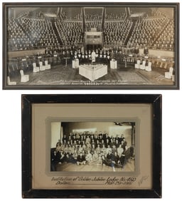 Two Framed Lodge Group Photographs. Including “The Illustri...