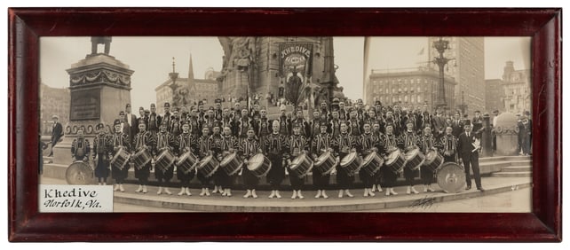 Yard Long Photograph of Khedive Temple. 1919. Norfolk, VA. ...